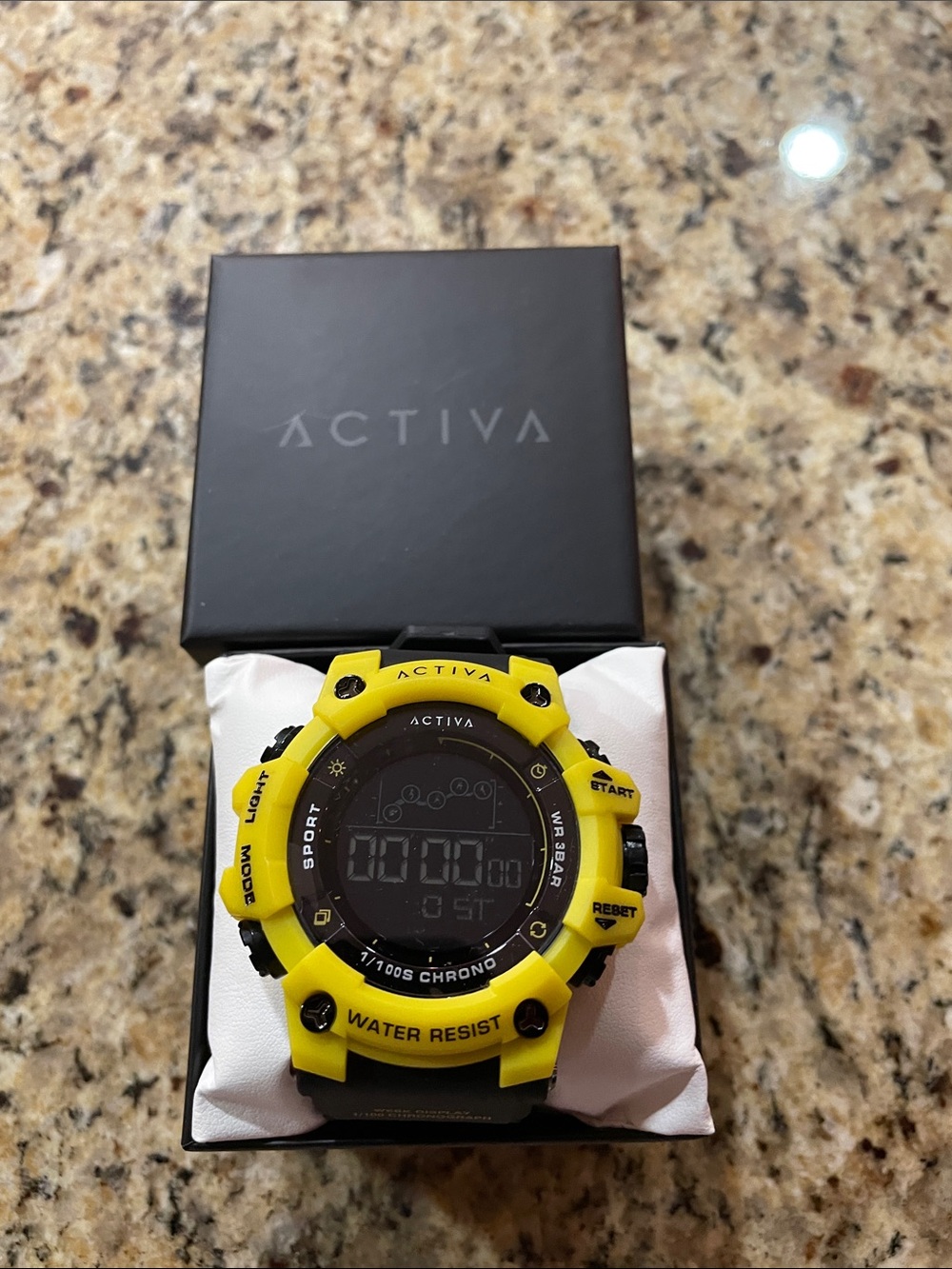 Activa Yellow and Black Digital Sport Watch for Men
